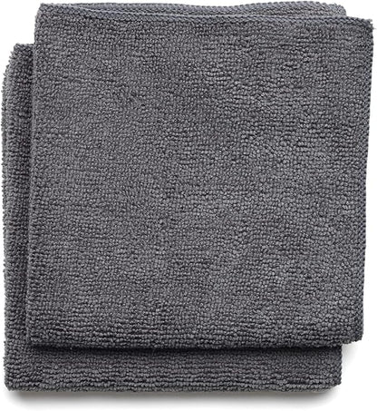 Brabantia x2 Microfiber Cleaning Dish Cloths (Dark Gray) Absorbent Hygenic Rags for Washing, Cleaning, Drying (12x12)