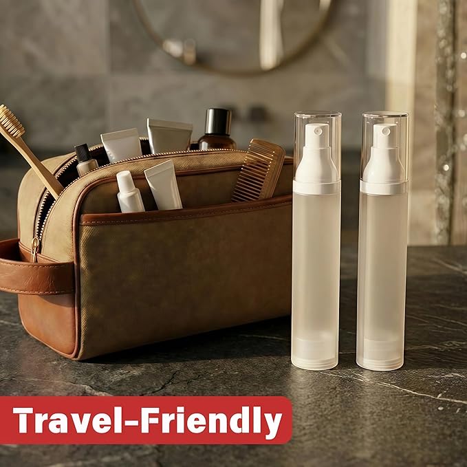 1.7oz/50ml-Small Spray Bottle 360° Angle Work, Portable Refillable Leak Proof Travel Mini Spray Bottle.For Perfume Toner Hair spray Facial Moisturizing 【1.7oz/50ml-(Pack of 3) & Spary Bottle】