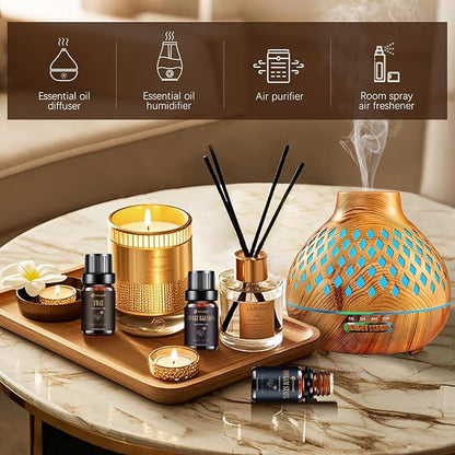 Hotel Diffuser Oils, Hotel Collection Diffuser Oil, Luxury Essential Oil for Diffuser, Soap & Candle Making Scents - 1 Way, Dream State, Coastal Cabine, Gloden Magic