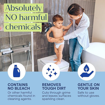 Fab Tab Bathroom Cleaning Spray Refill Tablets - All-Purpose Cleaner Spray Tablets - Natural Cleaning Products - Plant-Based - Citrus Scent- No Harsh Chemicals - (bottle not included) (20)
