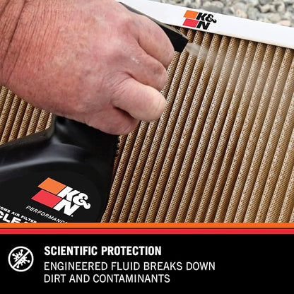 K&N HVAC Filter Cleaner: 32 Oz Spray Bottle Filter Cleaner and Refresher; Restores Home Air-Filter Performance; 99-6010,(Pack of 2)