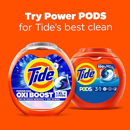 Tide PODS laundry detergent pacs, 3-in-1 Stain Remover, Odor Fighter, Color Protector, 102 Count, HE compatible, Original Scent