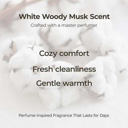 Laundry Detergent Pods, White Woody Musk Scent, Plant-Based Formula, No Harsh Chemicals, Safe for Sensitive Skin, Family-Safe Formula, Ultra Concentrated Laundry Pacs, HE Compatible, 30 Count
