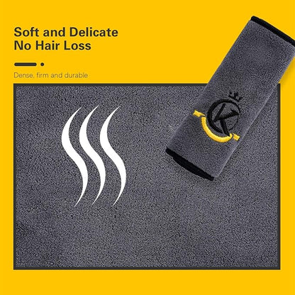 KONLLEN Billiards Billiard cue Towel - 100% Cotton Black 8-Ball Pool Cue Clean Towel Maintenance Accessories Cleaning Set Shaft Wax + Cleaning Powder +