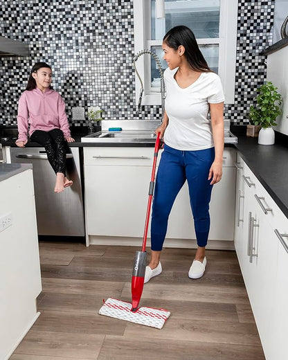O-Cedar ProMist MAX Spray Mop, PMM with 3 Extra Refills, Red