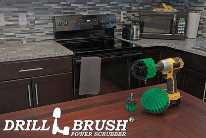 New Quick Change Shaft Bathroom Power Scrub Brush Tile and Grout Kit by Drillbrush