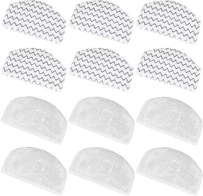 12 Pack 1940 Steam Mop Replacement Pads for Bissell Powerfresh Steam Mop 1940 1440 1806 1544 2075 2685A 2814 Series, Model 19402 19404 19408 19409 1940A 1940F 1940Q 1940T 1940W B0006 B0017 2075A 15441