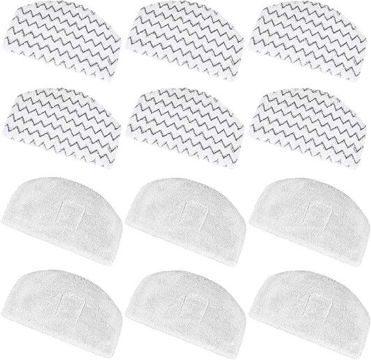 12 Pack 1940 Steam Mop Replacement Pads for Bissell Powerfresh Steam Mop 1940 1440 1806 1544 2075 2685A 2814 Series, Model 19402 19404 19408 19409 1940A 1940F 1940Q 1940T 1940W B0006 B0017 2075A 15441