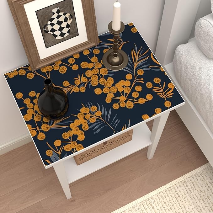 Laatse Boho Wallpaper Peel and Stick Leaf Wallpaper for Kitchen Vintage Contact Paper 17.5" x 118" Waterproof Vinyl Self Adhesive Dark Floral Wall Paper for Bedroom Walls Cabinet Locker Decor