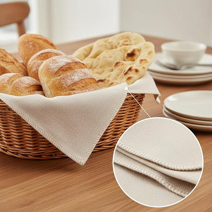 Flour Sack Towels|Tea Towel for Crafts| Kitchen Towel | dish drying towels|Cotton Blank Towel for Embroidery|Baking Bread Proofing Linen Cover|Thick Absorbent Quick Dry (Bread Cover, 28"x28" - 6 Pack)