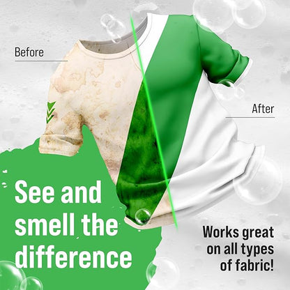Rockin' Green Laundry Detergent, Plant based, All Natural Laundry Detergent Powder, Vegan and Biodegradable Odor Fighter, Safe for Sensitive Skin (Active Wear 90 Loads - Freshwood Mac)