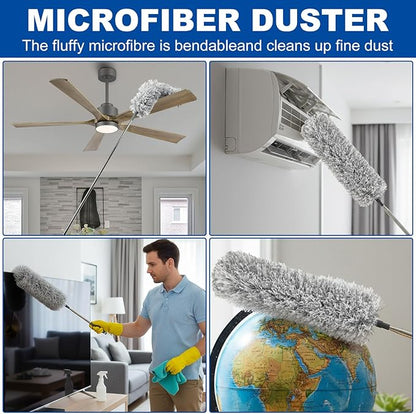 AURUZA Cleaning Duster for Cleaning Retractable Gap Dust Cleaner Cleaning Tools,3PCS Duster Kits