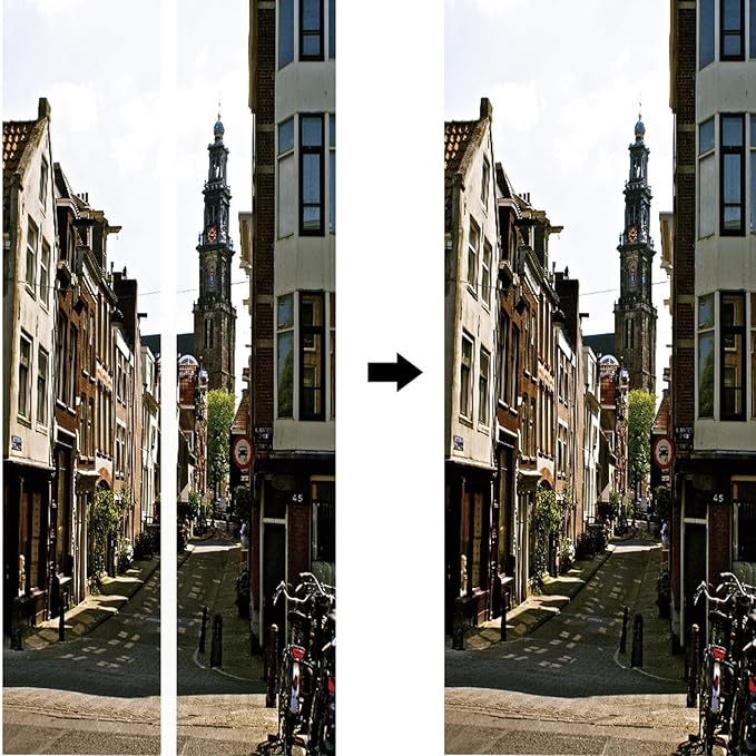 A.Monamour 3D Door Stickers for Interior Doors Tower of Westerkerk Church in Amsterdam, Netherlands Vinyl Waterproof Self Adhesive Door Mural Decals for Bedroom Office Bathroom 90x200cm