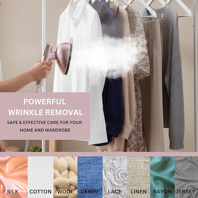 SALAV DuoPress Smart Deluxe Steam Station, Garment Steamer & Iron, 6ft Extra-Long Hose, Auto-Off Safety, Digital Display, 7 Steam Levels, 1.1L Water Tank, Dry Iron Mode & Steam Burst