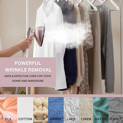 SALAV DuoPress Smart Deluxe Steam Station, Garment Steamer & Iron, 6ft Extra-Long Hose, Auto-Off Safety, Digital Display, 7 Steam Levels, 1.1L Water Tank, Dry Iron Mode & Steam Burst