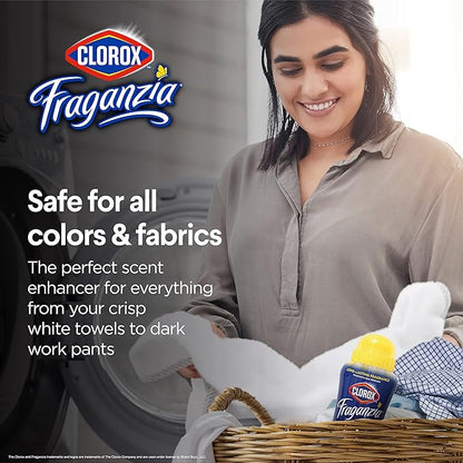 Clorox Fraganzia Laundry Scent Booster Crystals,In-Wash Fragrance Beads for Fresh-Smelling Clothes & Linens,Safe for All Fabrics & Colors,Easy-Pour Bottle,Vanilla Scent,18 Oz,(Pack of 4)