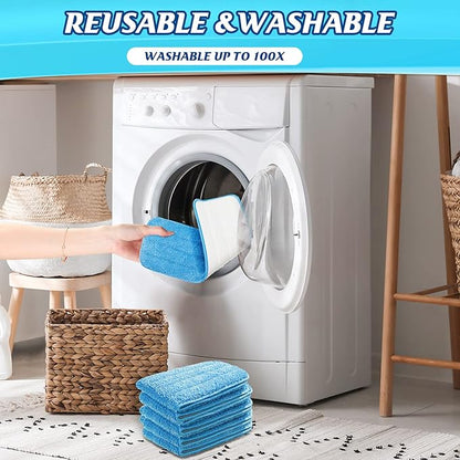 Microfiber Mop Pad, Spray Mop Replacement Heads for Wet Dry Mops, Machine Washable Reusable Household Replacement Pads for Hardwood and Hard Surface Floor Cleaning and Scrubbing (70 Pcs)