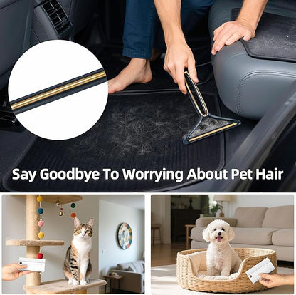 Carpet Rake for Pet Hair Removal, 54"Adjustable Handle Pet Hair Removal Carpet Brush Scraper, Pet Hair Removal Broom Tool for Carpet, Reusable Dog Cat Fur Remover, Pet Fur Cleaner for Rugs, Mats