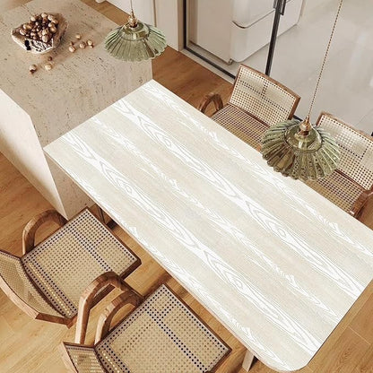 Yun-aeon White and Gold Wood Contact Paper 17.3"x80" Rustic Wooden Peel and Stick Wallpaper Removable Self-Adhesive Wallpaper Wood Grain Contact Paper for Countertops Cabinets