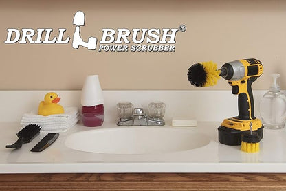 Bathroom Accessories Essentials - Cleaning Supplies - Scrub Brush - Shower Cleaner Brush - Shower Door Scrubber - Bathtub Cleaning Kit - Bath Mat Brush - Bathroom Tile Brush - Grout Cleaning Scrubber