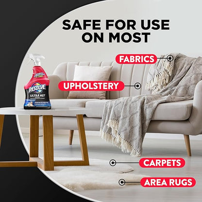 Resolve Ultra Pet Carpet Cleaner Spray – for Removal of Pet Stains & Odors, 32oz