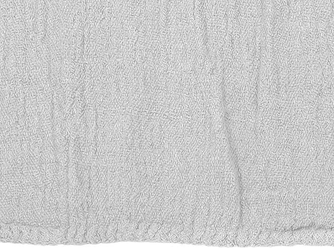 Detailer's Preference Absorbent Cotton Shop Towels, Reusable Cleaning Rags for Auto, Garage, Home, Kitchen, Industrial Use, Wipe Spills, Grease, Oil, Grime, Dirt & More, 11x12, 50-Pack, White