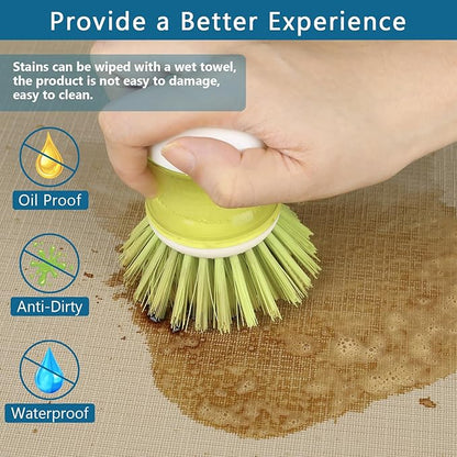 Self Adhesive Shelf Liner, Peel and Stick Drawer Liner Waterproof Contact Decor Liner with Grain Texture for Kitchen Walls Cabinets, Bedroom Classroom, Cover Book (Khaki, 23.6 x 393.7 inches)