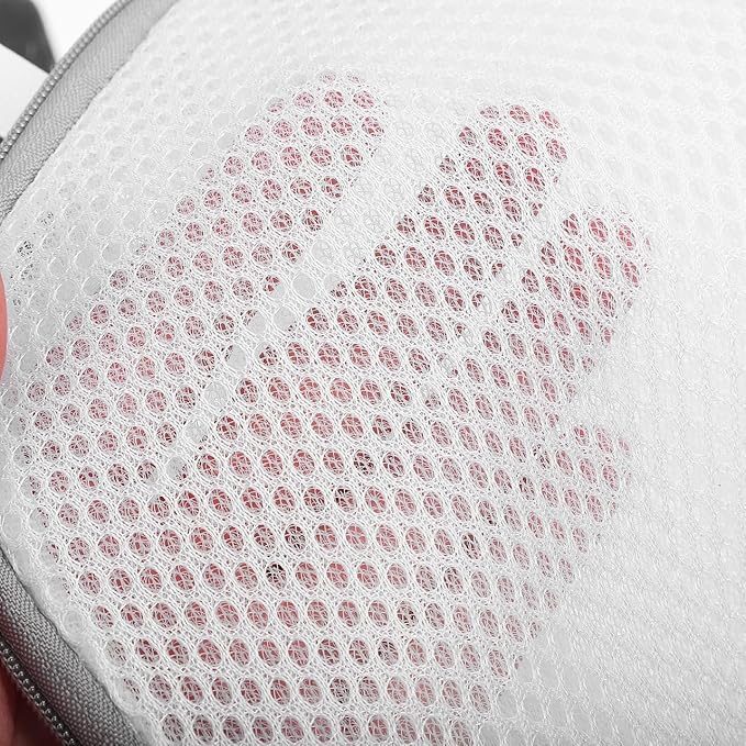 Zippered Mesh Laundry Bag for Delicates Lingerie Underwear Washer Protector 6.69X5.90X5.90 Inches Reusable Laundry Net Bag 2-Pack