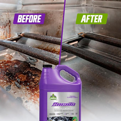 SACATO Degreaser Cleaner Heavy Duty – Commercial Degreaser for Garage, Floor, Engine, Driveway & Tools – Heavy Duty Cleaner Concentrate for Car, Kitchen, Washer – Strongest Desengrasante Gallon