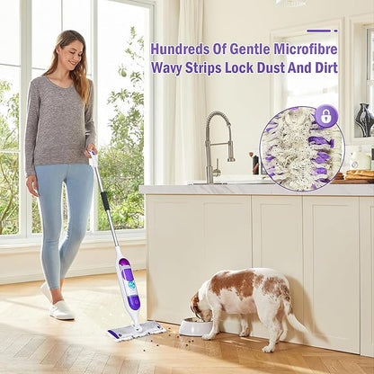 40 Pack Disposable Refill Pads for Power Mop™ Multi-Surface and for PowerMop™ Wood Mop, Repalcement Spray Mopping Pads for All Safe Floors