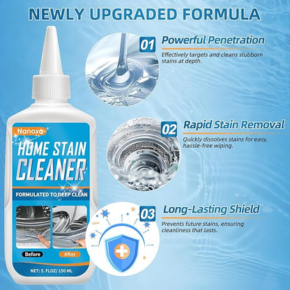 Household Stain Remover Gel, Effective Home Cleaner, Washing Machine Cleaner for Washing Machine Strips, Kitchen Sinks, Tiles, Grout, Bathroom, Refrigerator Strips