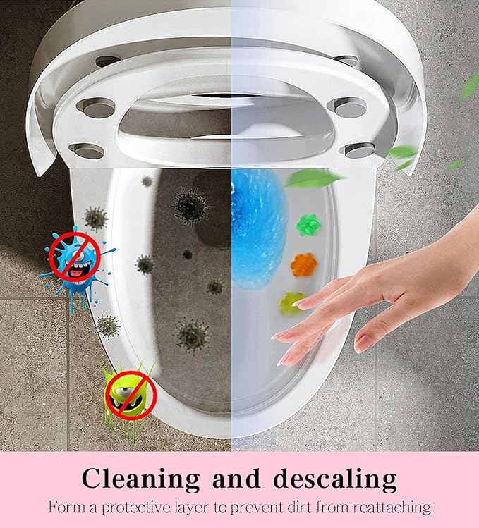 Toilet Gel, 84Count 7 Kinds Of Scent Toilet Cleaner Bowl Gel Stamp Kit Air Freshener