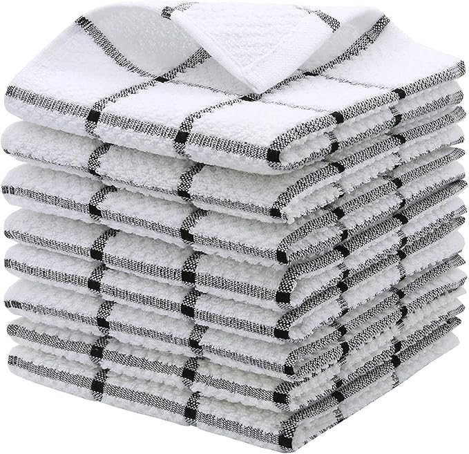 Cleaning Kitchen Fast Absorbent Microfiber Towels,Rags and Cloths Drying Super Cotton Dish,Kitchen Dishcloths Towels Dish Cloth Microfiber Wipes,Fast Drying Dish Towels