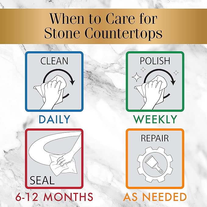 Stone Care International Granite Cleaner - 32 Fluid Ounces (2 Pack) Granite Marble Quartz Tile Travertine Limestone Slate Clean