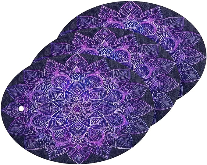 Mandala Kitchen Scrub Sponges, Pop-up Kitchen Cleaning Sponges Reusable Dish Washing Sponges for Bathroom Household Cleaning 3 Pack - Non Scratch Scrubber