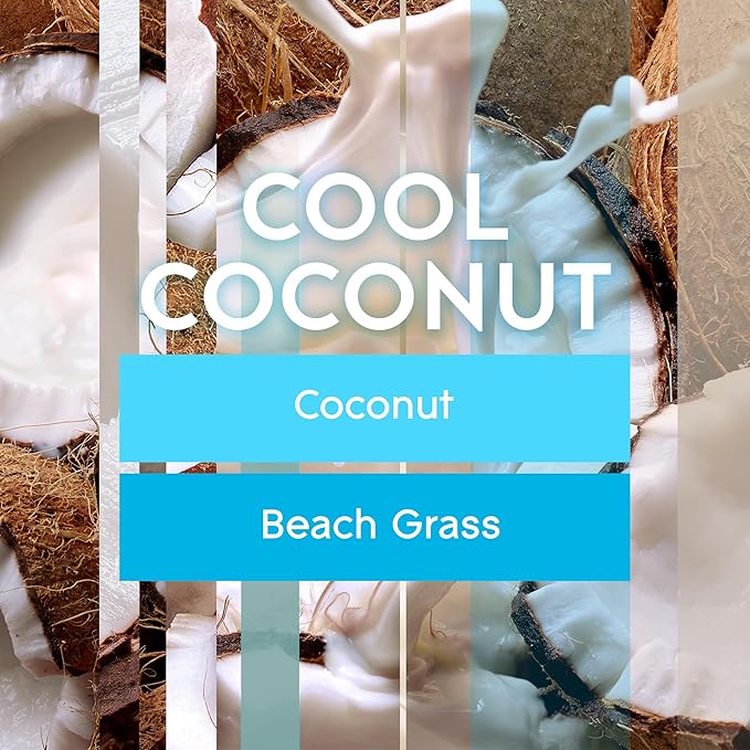 Glade PlugIns Scented Oil Air Freshener, Cool Coconut Limited Edition, 3.35 oz Total, 5 Refills