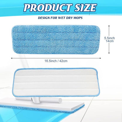 Microfiber Mop Pad, Spray Mop Replacement Heads for Wet Dry Mops, Machine Washable Reusable Household Replacement Pads for Hardwood and Hard Surface Floor Cleaning and Scrubbing(90 Pcs)