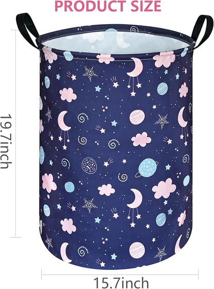 Round Laundry Basket Storage Bins Nursery Hamper Gift Baskets for Home,Office,Home Decor