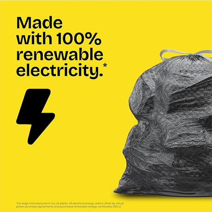 Glad Large 30 Gallon Trash Bags, Unscented Heavy Duty Garbage Bags, Forceflex with Drawstring, 50 Count (Packaging May Vary)
