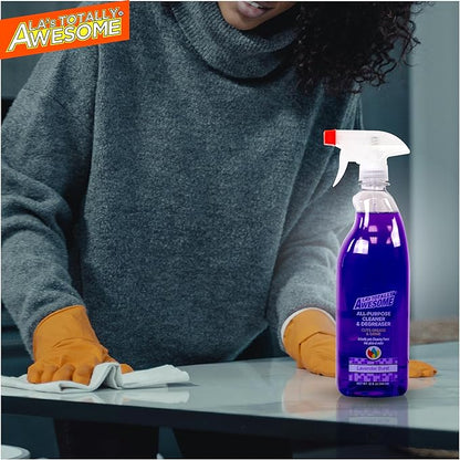 La's Totally Awesome All Purpose Cleaner 64 oz + All Purpose Cleaner Lavender Burst Plant-Based Spray 32oz (Pack of 2)
