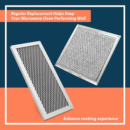 Microwave Oven Charcoal and Grease Filter Kit Replacement for Samsung Model ME19R7041FS ME19R7041FS/AA ME19R7041FT ME19R7041FT/AA ME19R7041FB ME19R7041FB/AA