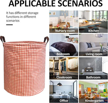 Collapsible Laundry Basket in Bedroom Waterproof Laundry Hamper in Bathroom Large Laundry Bag in College Dormitory Cloakroom Livingroom Nursery Toy Bin (Laundry Baskets-Bathroom-017)