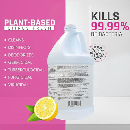 Lucas-Cide Ready To Use All Purpose Cleaner, Home Essentials Cleaning Supplies for Everyday Hygiene, Fresh Citrus Scented - 1 Gallon
