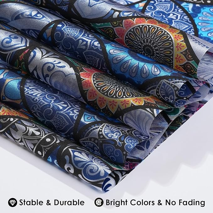 DKTIE Static Cling Decorative Window Film with Installation Tools Non Adhesive Privacy Film Stained Glass Window Film for Bathroom Shower Door Heat Cotrol Anti UV 17.7 x 78.7 Inch