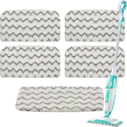 Replacement For Shark Steam Mop Pads: Microfiber Pads For Shark Steam Mop S1000 S2001 S1000A S1000C S1000WM - 50+Repeated Washable 1 Second Absorption Floor Cleaning Steam Mop Reusable Pads 5-Pack