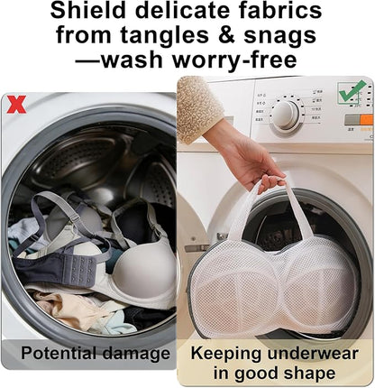 Bra Washing Bag Mesh Laundry Bags for Delicates Reusable Washable Lingerie Bags for Washing Machine Travel Laundry