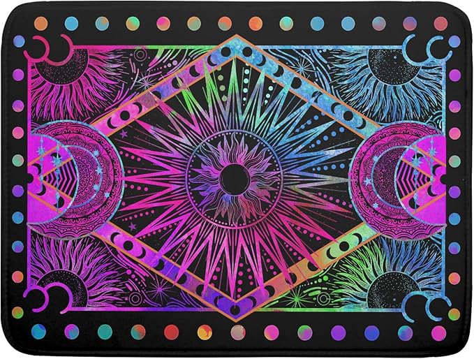 Colorful Microfiber Dish Drying Mat for Kitchen Counter 18 X 24 in Moon Decoration Dishes Pad Coffee Mats