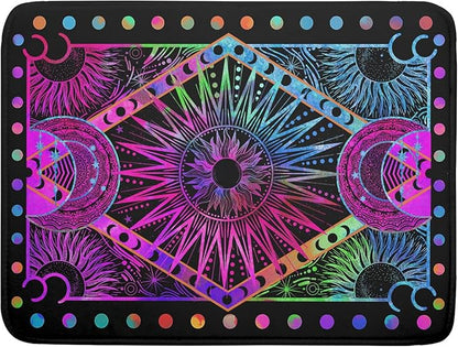 Colorful Microfiber Dish Drying Mat for Kitchen Counter 18 X 24 in Moon Decoration Dishes Pad Coffee Mats