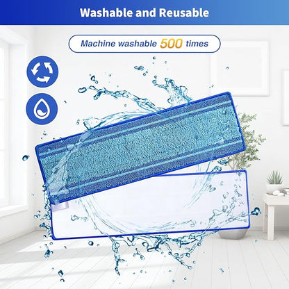 10 Pack Microfiber Cleaning Pads for Bona Family of Mops,Washable & Reusable Mop Pads Refill Replacement Safe for Hardwood and Multi-Surfac Floors Have Super-Absorbent