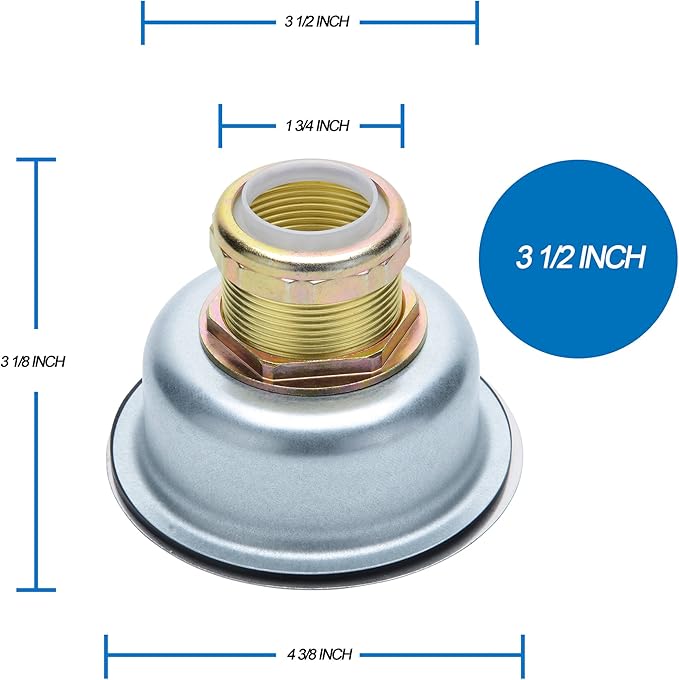 K&J Kitchen Sink Strainer Stopper - Stainless Steel Spring Clip Kitchen Sink Drain Strainer and Stopper (Sink Drain Assembly)